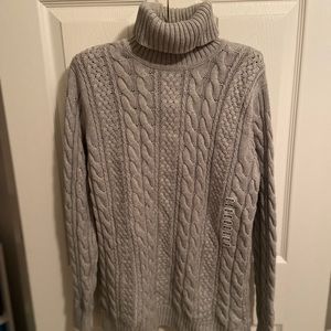 💟silver gray heather turtleneck sweater💟